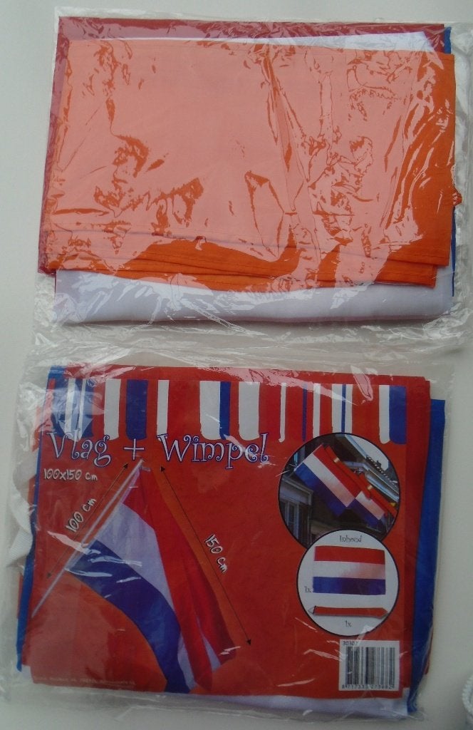 VLAG EN WIMPEL NATIONALE VLAG, NEDERLAND 100X150 CM NIEUW, -, -, Overige typen, Nieuw