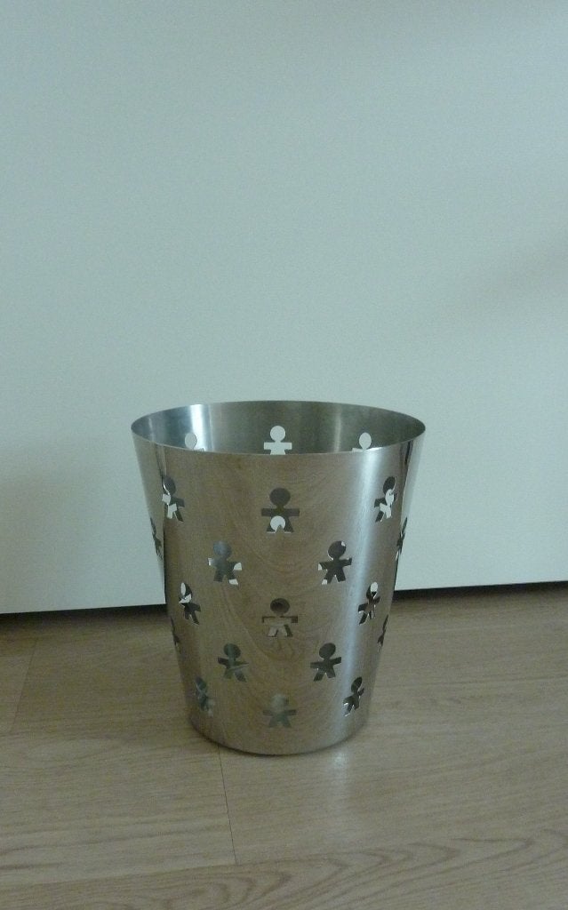 Alessi Prullenbak type Girotondo. Onbeschadigd exemplaar  , Verzenden, Zo goed als nieuw, Metaal, Modern