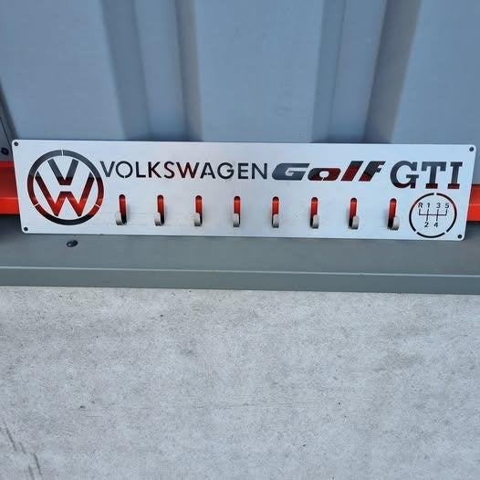 Volkswagen Golf GTI Sleutelhouder  – Nummerplaat Formaat, Ophalen of Verzenden, Nieuw, Volkswagen