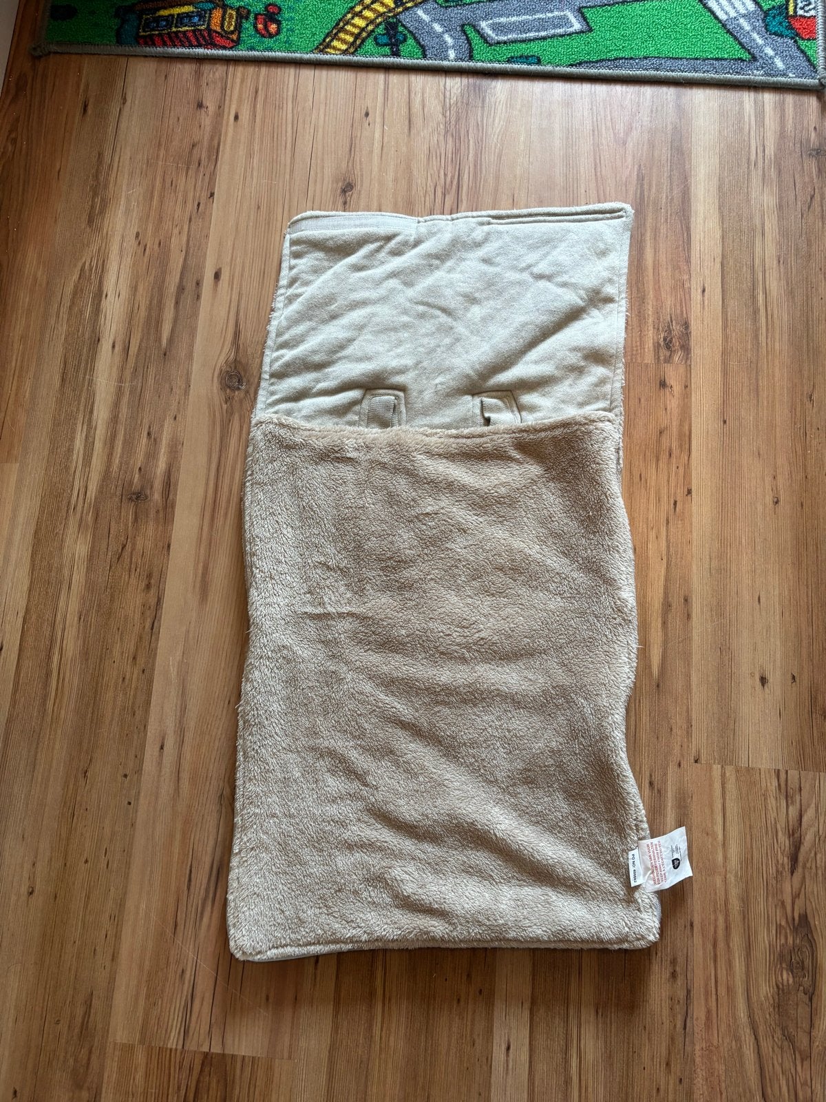 Zachte beige voetenzak voor kinderwagen/maxi-cosi, Ophalen, Gebruikt, Beige, Voetenzak