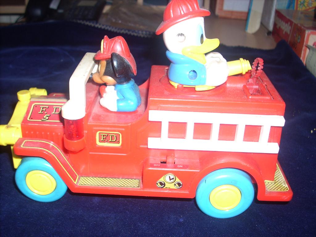 Mickey Mouse brandweerauto - F.D.5 - jaren '80 - ILLIGO-Toy, Ophalen of Verzenden
