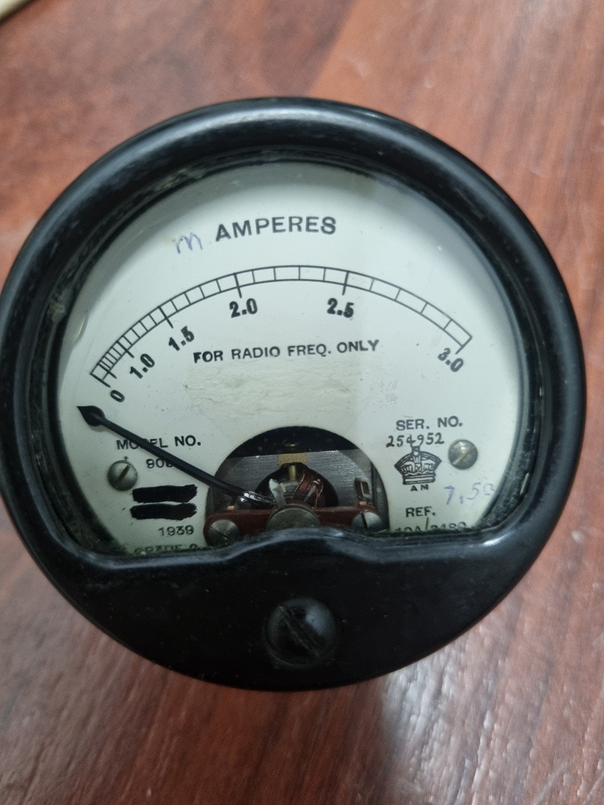 Vintage Amperemeter voor Radiofrequentie (1939), Ophalen of Verzenden