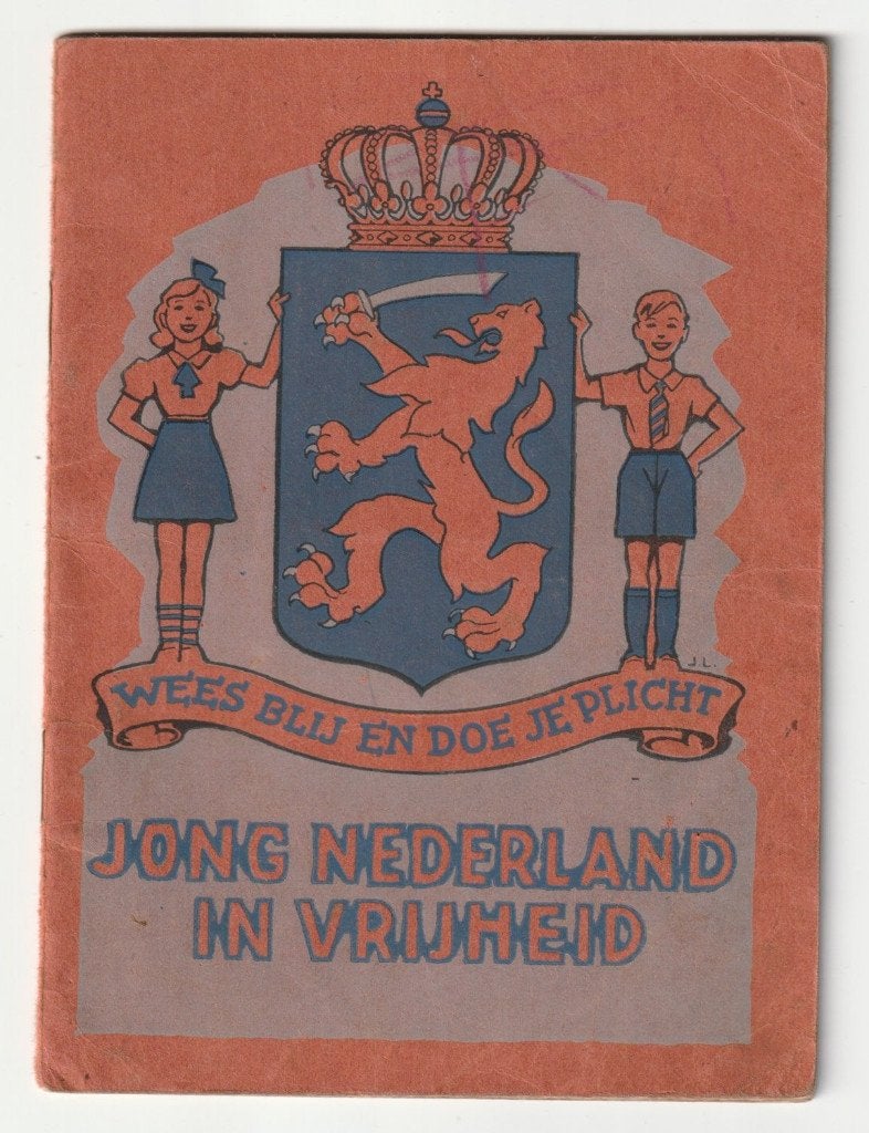 Jong Nederland in vrijheid boekje bevrijding Jan Lutz, Overige soorten, Ophalen of Verzenden, X, Nederland
