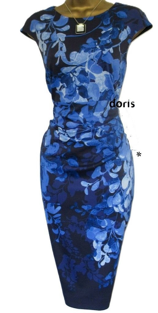 mooi jurk Karen Millen maat 14/42, Kleding | Dames, Jurken, Karen Millen, Blauw, Maat 42/44 (L), Ophalen of Verzenden