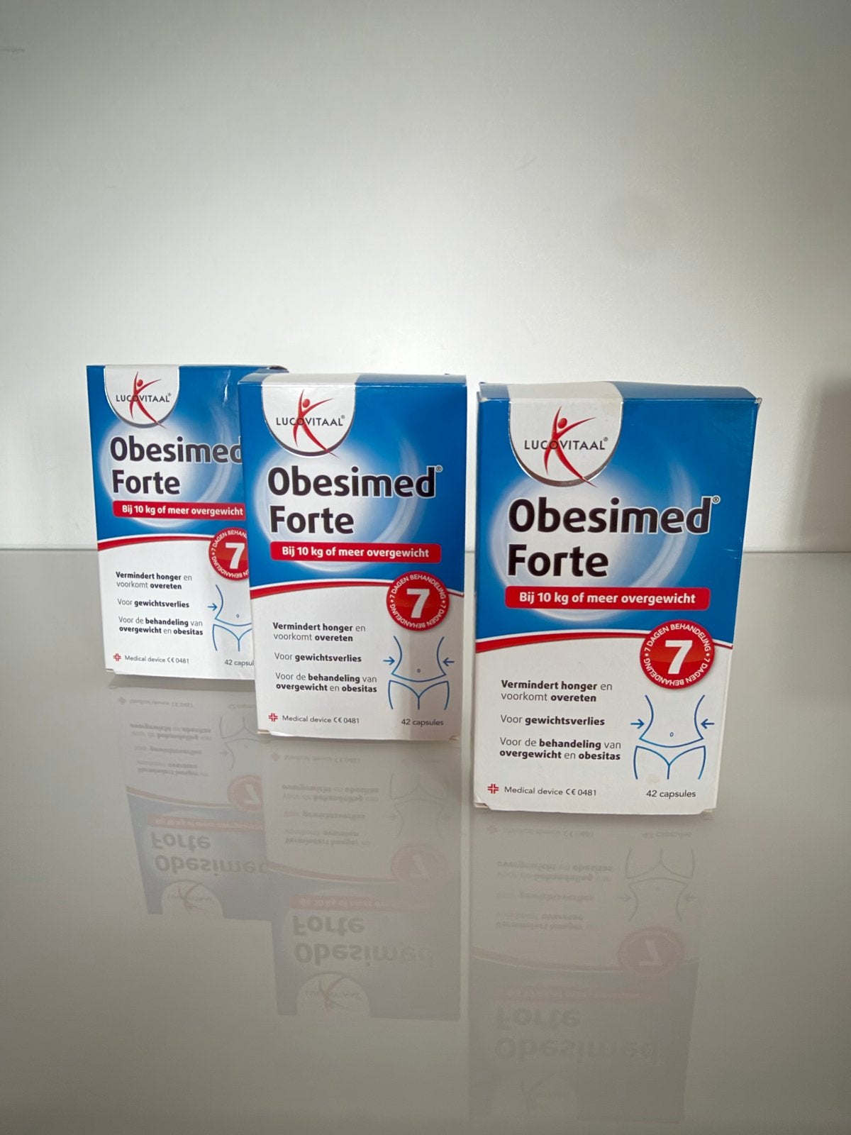 Lucovitaal Obesimed Forte - 122 capsules (deels nieuw), Ophalen of Verzenden, Zo goed als nieuw, Pillen
