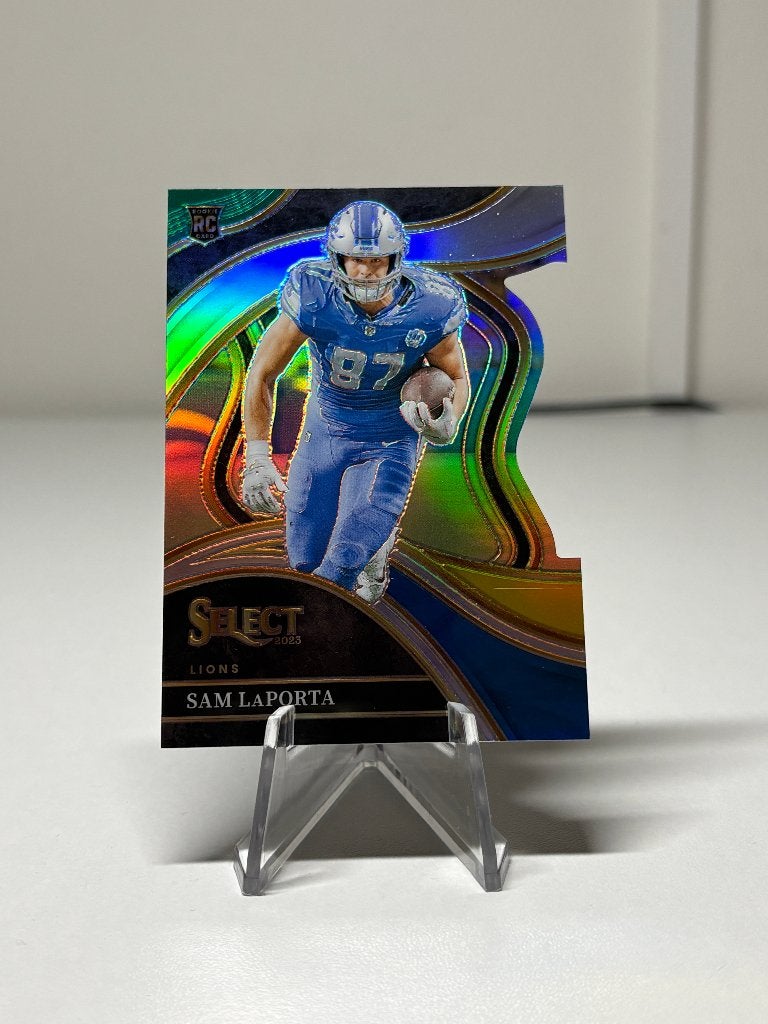 Panini select NFL rookie die cut Laporta Detroit Lions kaart, Ophalen of Verzenden, Zo goed als nieuw, Plaatje