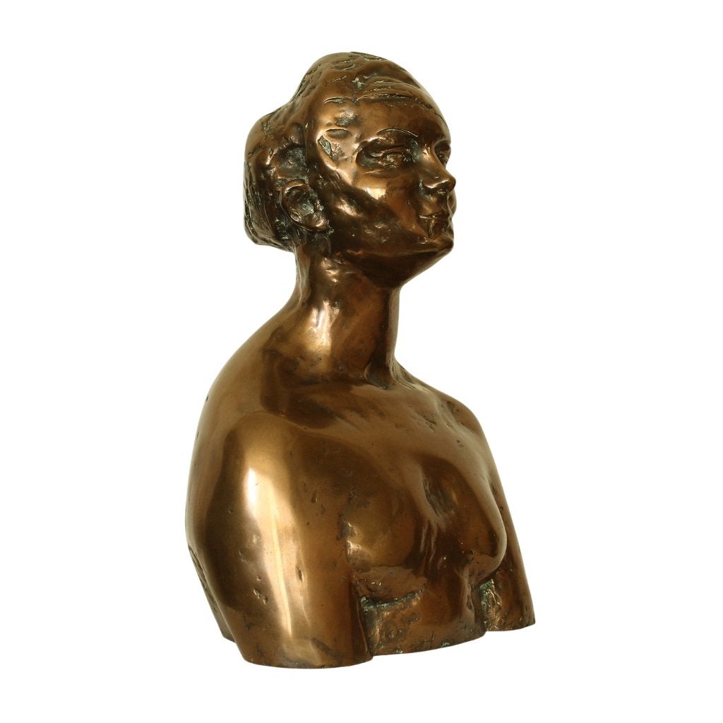 BRONZEN PORTRETSTUDIE Charlotte van Pallandt META KREEFT, Ophalen, Brons, Beeld