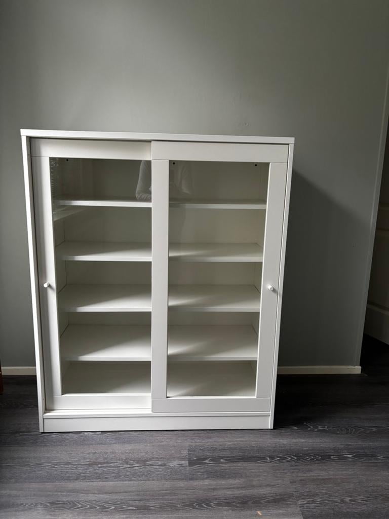 Witte IKEA SYVDE kast, Ophalen, Gebruikt, 100 tot 150 cm, 100 tot 150 cm