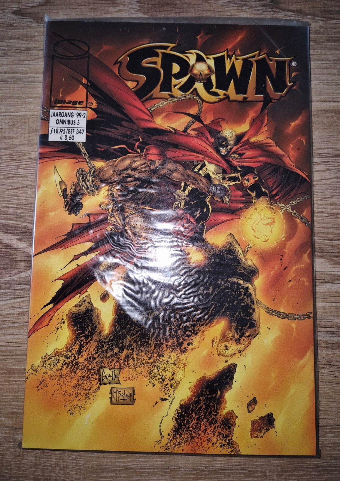 Spawn Omnibus 5 - Jaargang '99-2 - Zo goed als nieuw, Eén comic, Amerika, Todd McFarlane, Ophalen of Verzenden