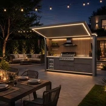 Modulaire Buitenkeuken met BBQ, Koelkast en Spoelbak, Verzenden, Nieuw, Gas, Vrijstaand
