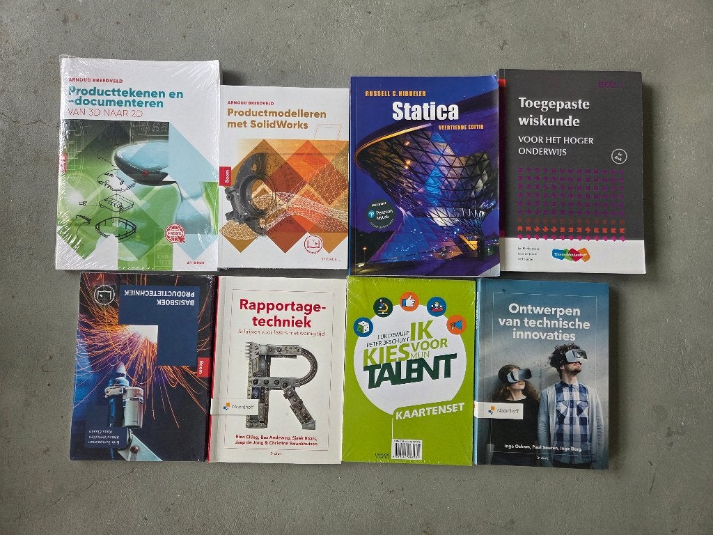 Boekenlijst 1e semester Werktuigbouwkunde, Ophalen of Verzenden, Beta, Zo goed als nieuw, HBO