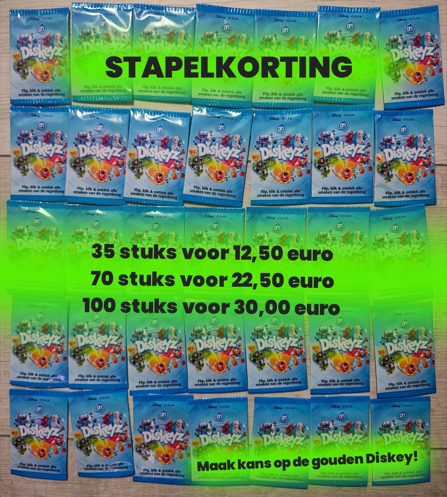 Dichte zakjes Diskeyz - stapelkorting!, Albert Heijn, Ophalen of Verzenden
