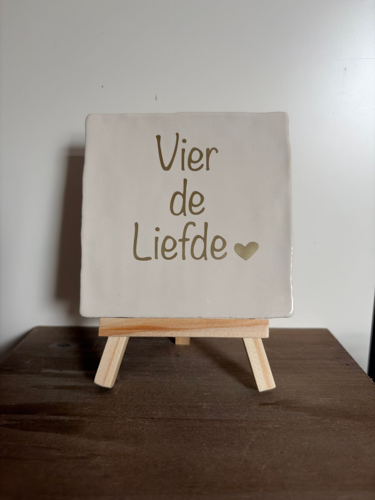 Tegeltje met tekst - 10x10, Tegeltje, Ophalen of Verzenden, Nieuw