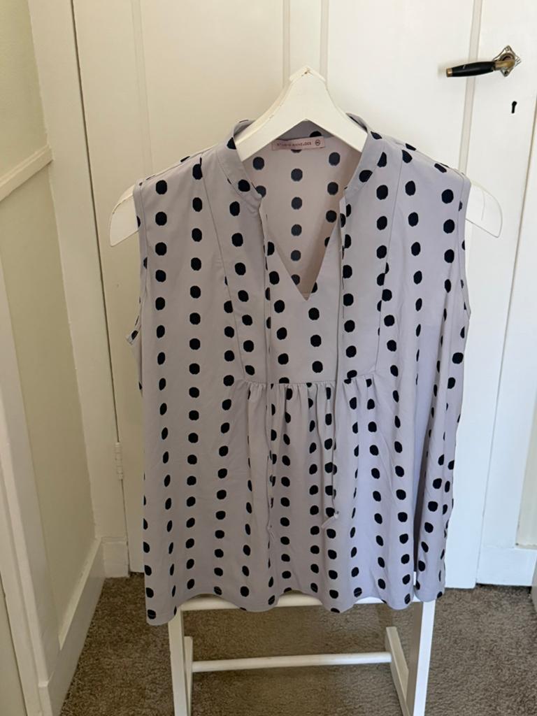 Shirt zonder mouwen studio anneloes maat xxl travelstof, Blauw, Maat 46/48 (XL) of groter, Ophalen of Verzenden, Zo goed als nieuw