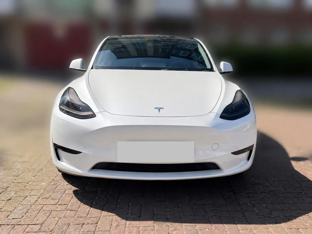 Tesla Model Y Long Range AWD 2023 Wit, Auto's, Tesla, Particulier, Model Y, Elektrisch, SUV of Terreinwagen, Automaat, Origineel Nederlands