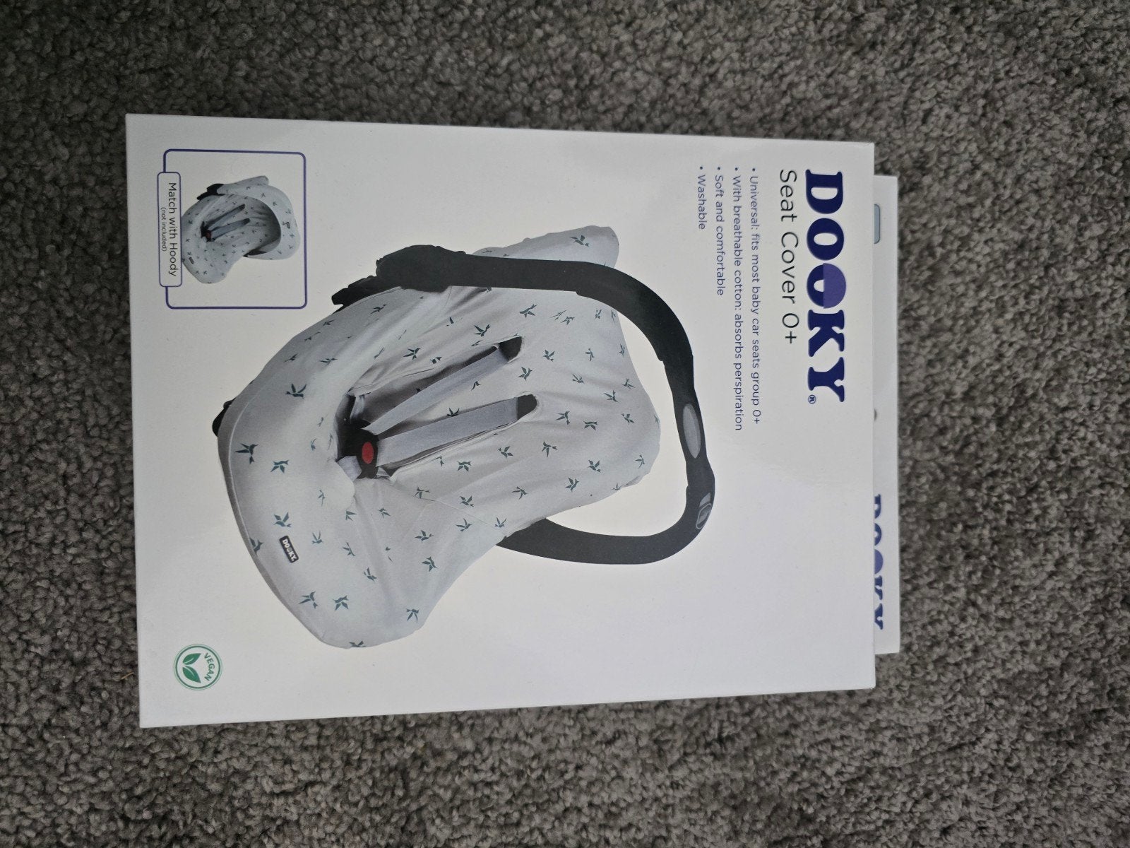 Dooky Seat Cover 0+ en Hoody - Nieuw in doos, Kinderen en Baby's, Autostoeltjes, Overige merken, Overige methoden, Nieuw, Ophalen of Verzenden