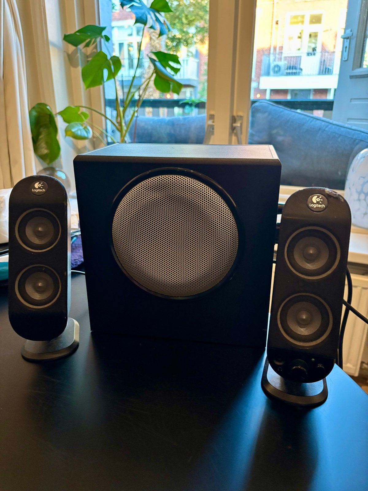 Logitech X-230 boxjes / speakers met subwoofer, Ophalen, Gebruikt, Logitech, Speakerset