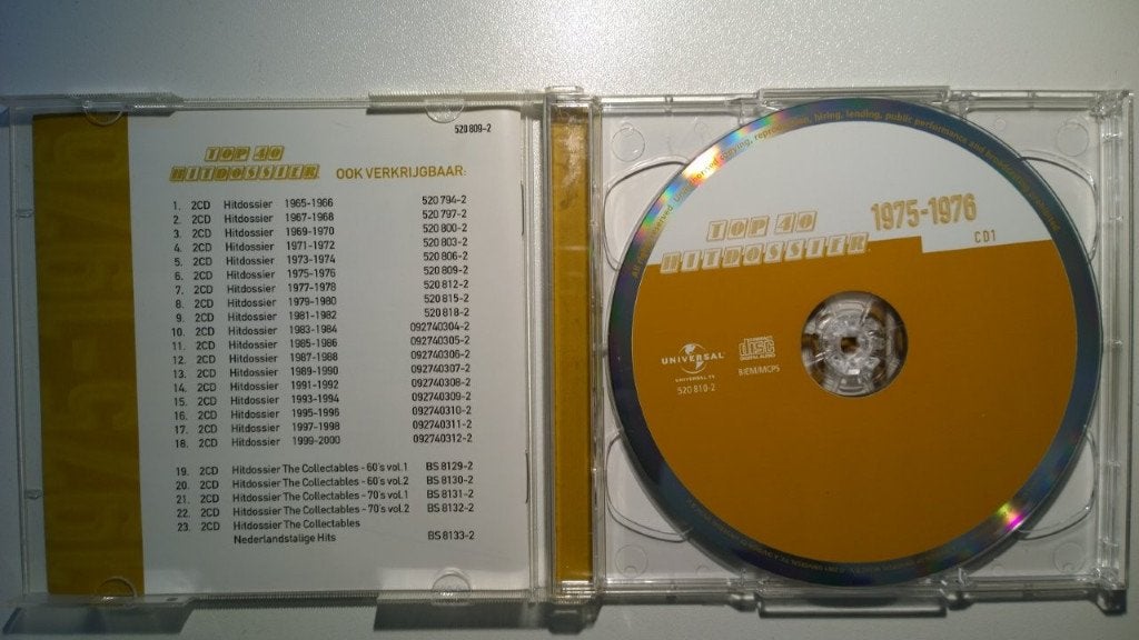 Top 40 Hitdossier 1975-1976, Cd's en Dvd's, Ophalen of Verzenden, Zo goed als nieuw, Pop, Album