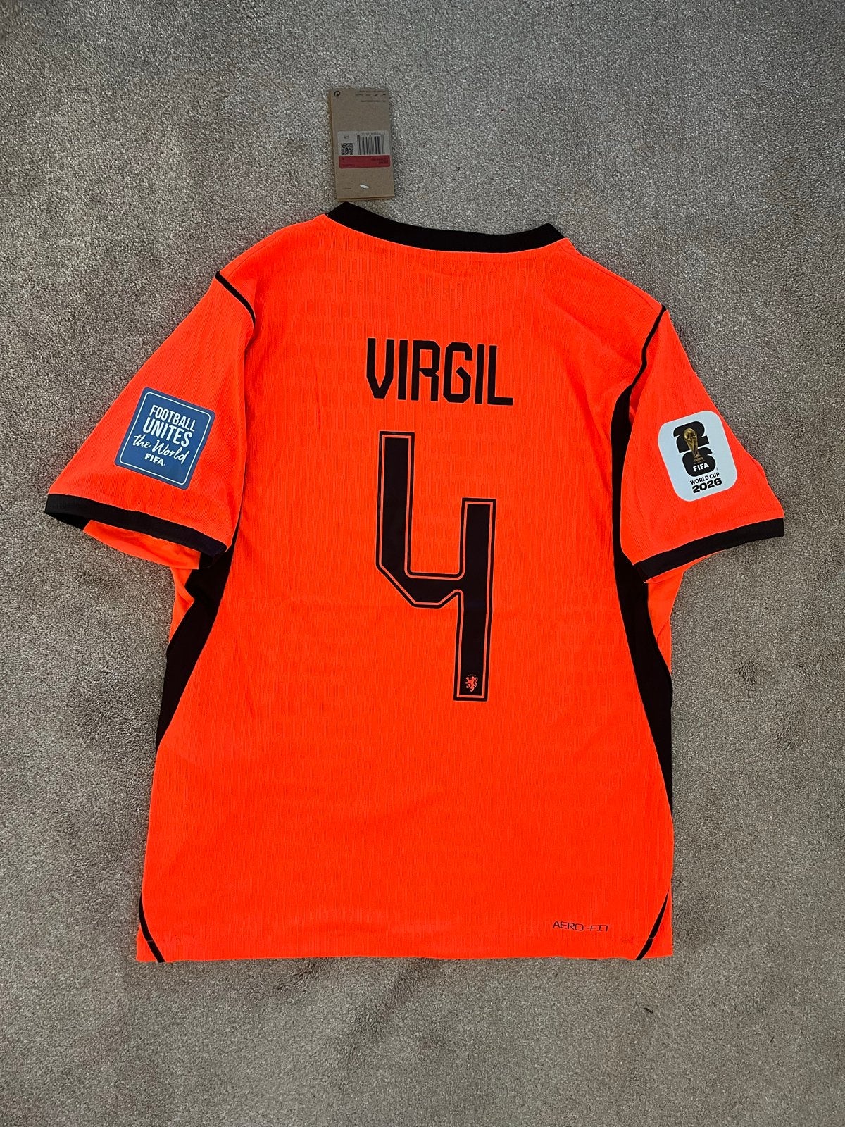 Nederlands Elftal Thuisshirt Virgil van Dijk WK 2026, Maat L, Ophalen of Verzenden, Nieuw, Shirt