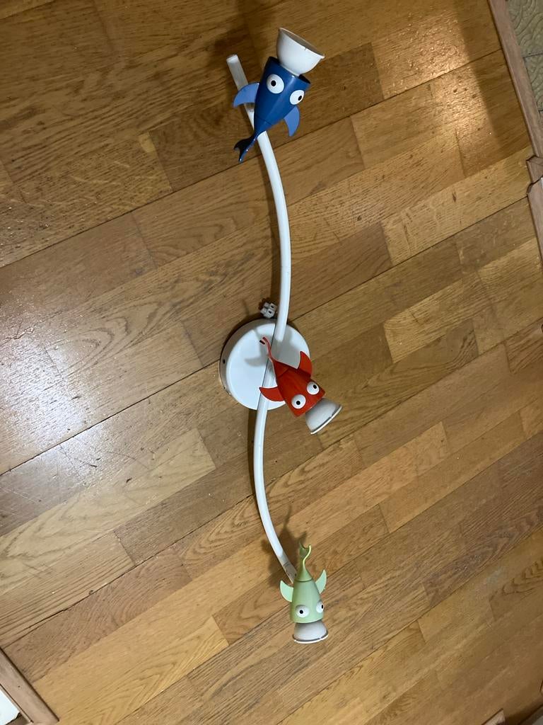 IKEA Kinderlamp met vrolijke visjes - Plafondspot, Ophalen, Gebruikt
