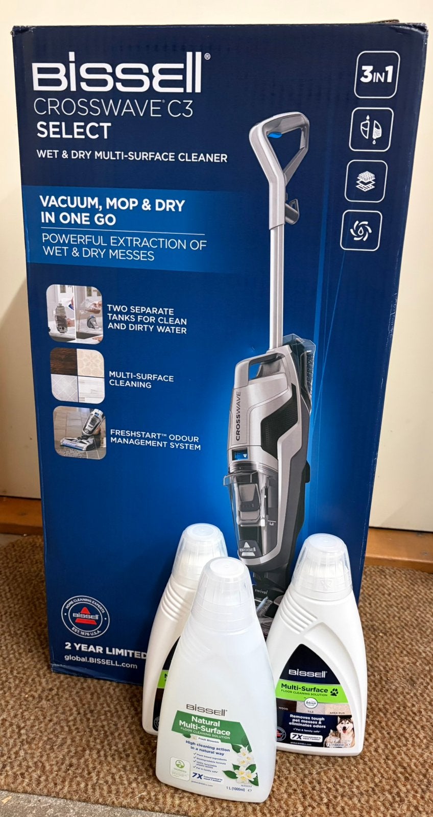 Bissel croswave c3, Ophalen
