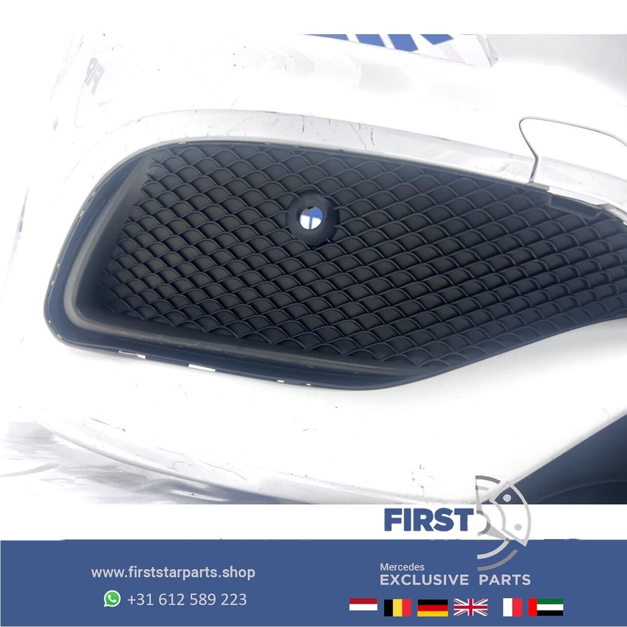 W117 BUMPER CLA Facelift AMG Voorbumper compleet diamand gri, Gebruikt, -, Voor, Ophalen of Verzenden