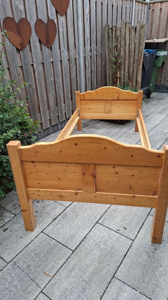 ledikant ombouw vuren massief, Huis en Inrichting, Slaapkamer | Bedden, Ophalen, Gebruikt, 90 cm, 200 cm