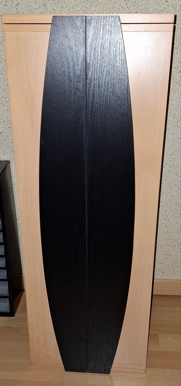 Stijlvolle CD/DVD-kast met 2 deuren - 90x31 cm, Huis en Inrichting, Ophalen, Gebruikt, 75 tot 150 discs, Hout