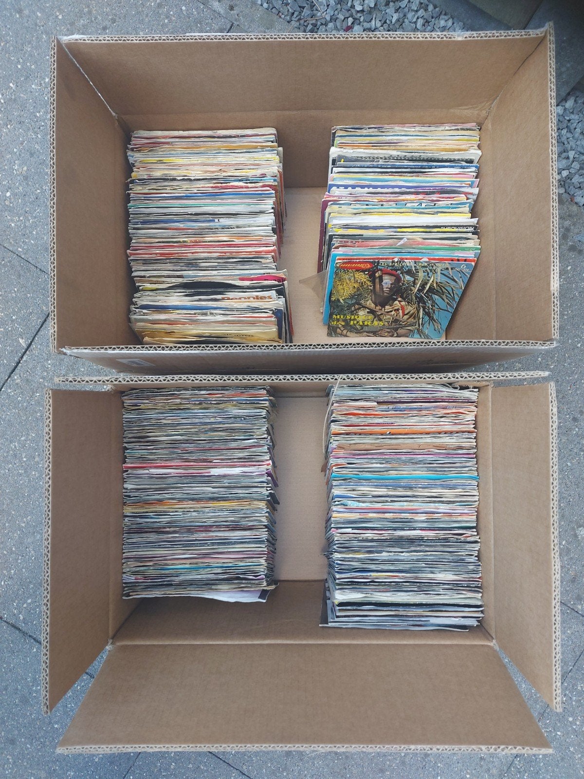 Vinyl singles 45 toeren, Ophalen, Gebruikt, 7 inch