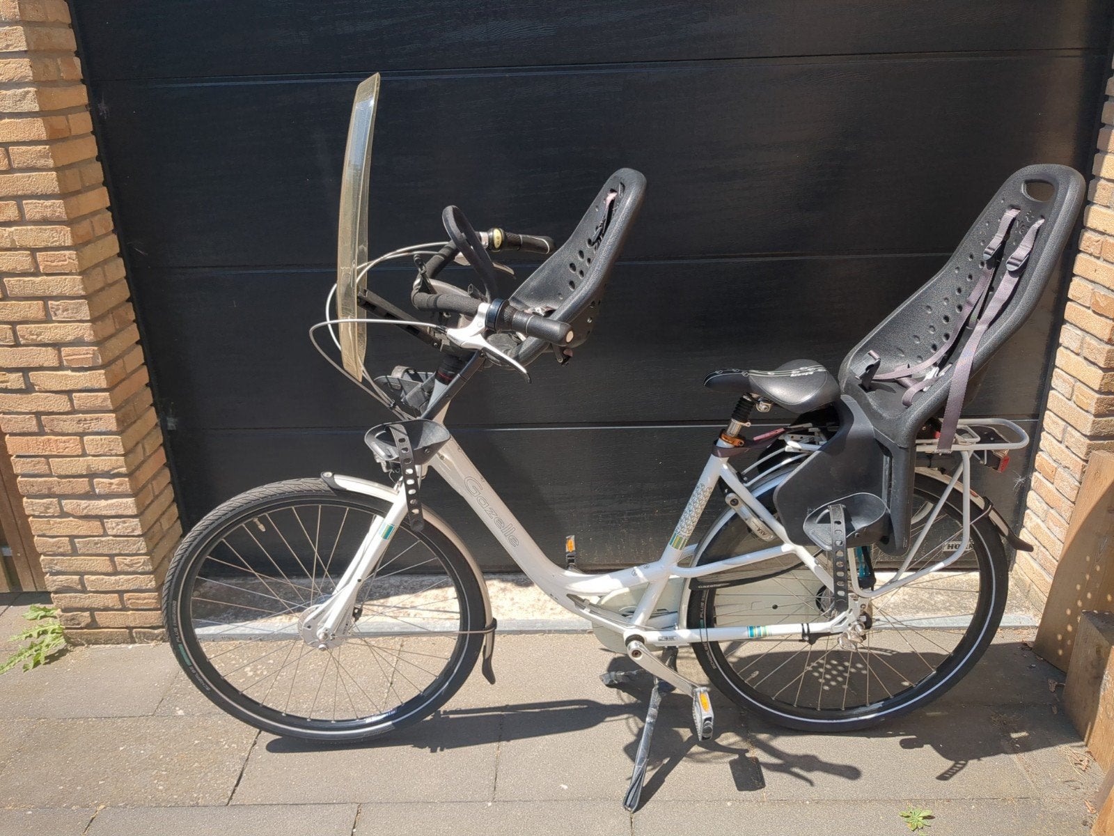 Gazelle Bloom 53cm met 2 Yepp zitjes, Ophalen, 2 zitjes, Gebruikt, Velgrem