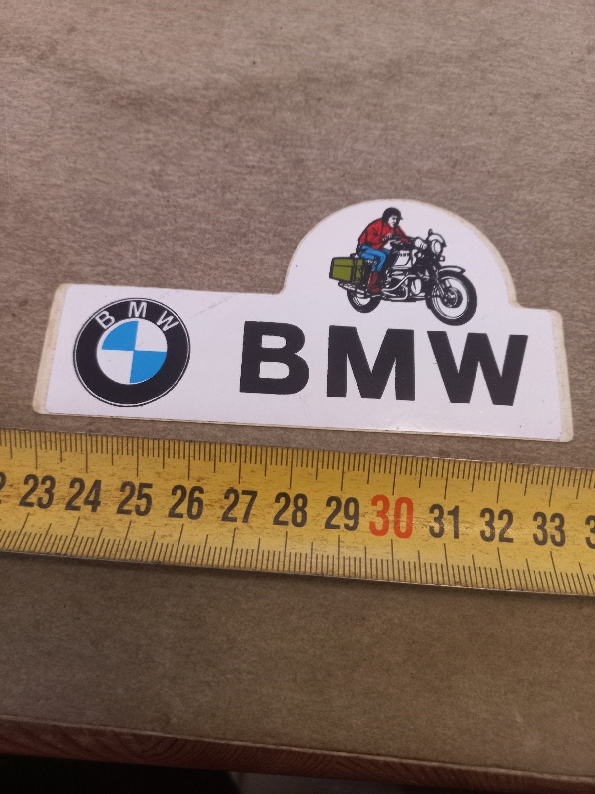 Vintage BMW Motorfiets Sticker - Klassiek Design, Ophalen of Verzenden
