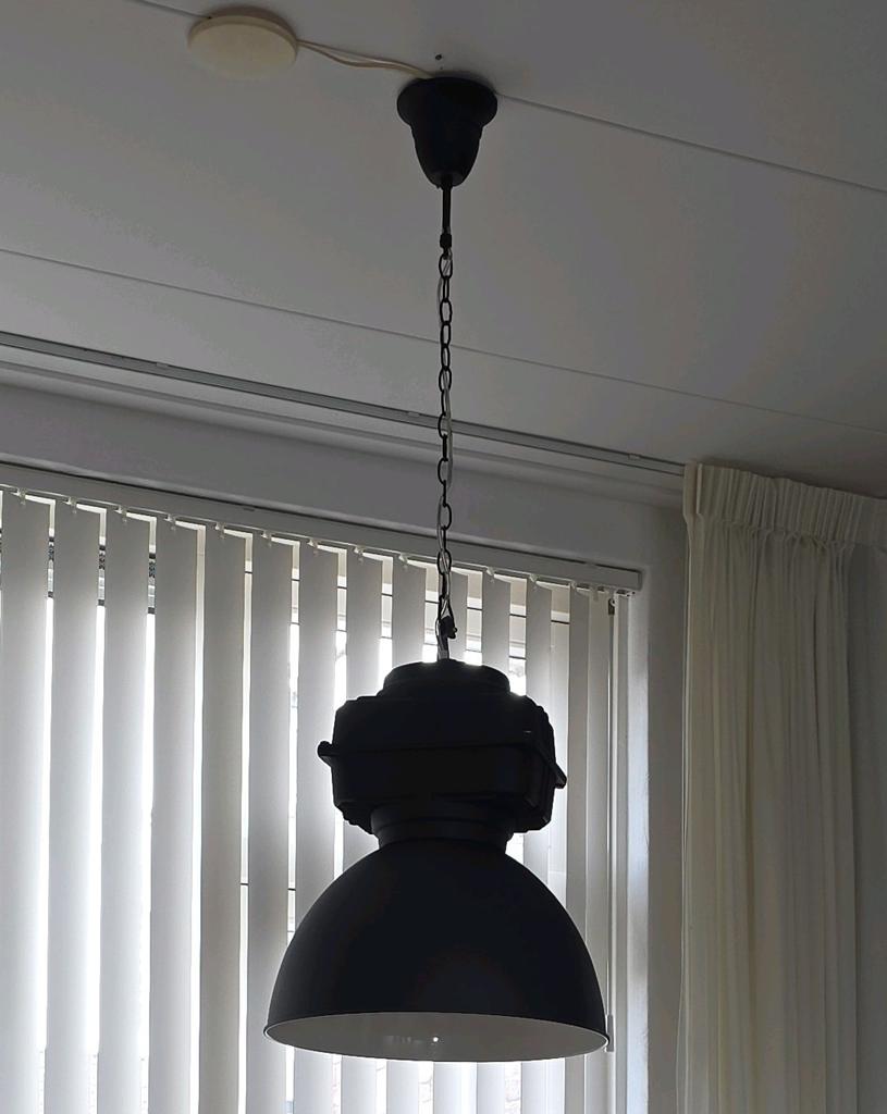 Industrieel hanglamp, Huis en Inrichting, Lampen | Hanglampen, Ophalen, Gebruikt, 50 tot 75 cm