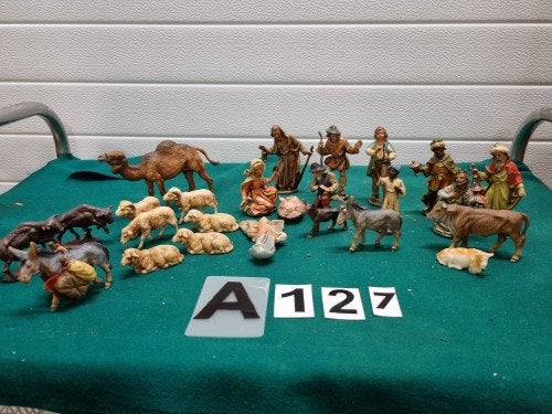 kerststalbeelden 25 delig vintage, Ophalen of Verzenden, 'T Olde Gre-j, Info@toldegrej.nl, Endepoelstraat 20f Didam