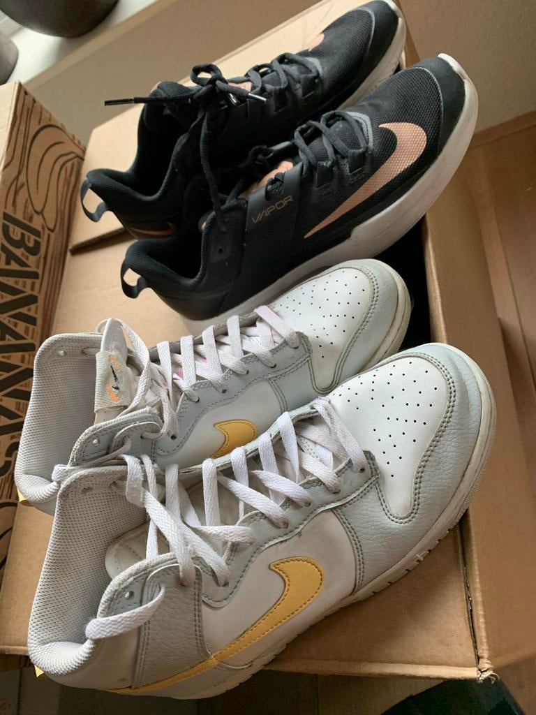 Nike sneakers: Vapor en Dunk High, Ophalen of Verzenden, Gedragen, Zwart, Sneakers of Gympen