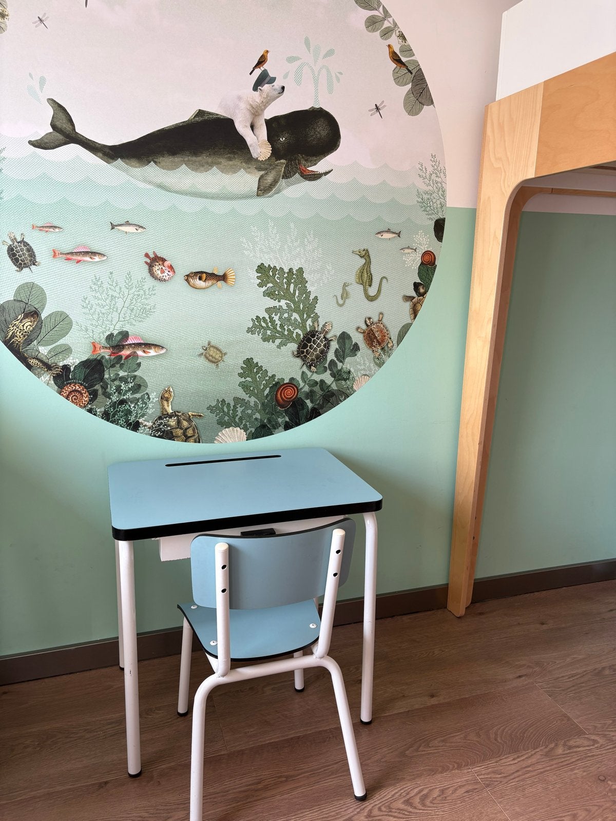 Kinderbureau Regine & Stoel Little Suzie - Les Gambettes, Ophalen, Gebruikt, Tafel(s) en Stoel(en)