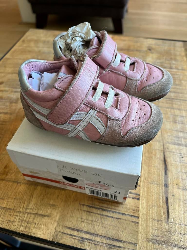 Shoesme leren sneakers maat 22 roze, Ophalen of Verzenden, Gebruikt, Meisje, Schoenen