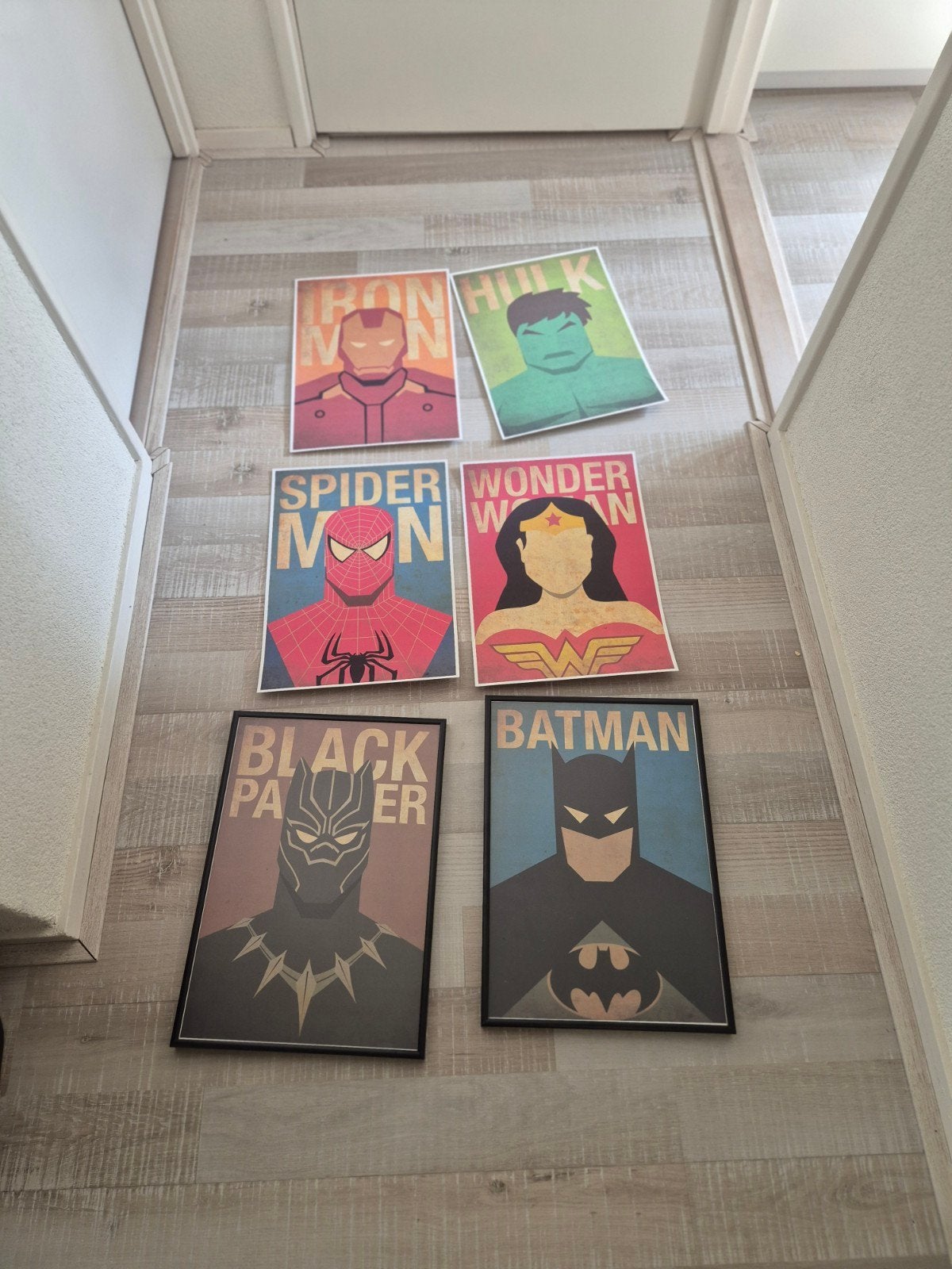 Superhelden Posters -Iron Man, Hulk, Spiderman, Wonder Woman, Ophalen, Minder dan 50 cm, Nieuw, Foto of Poster