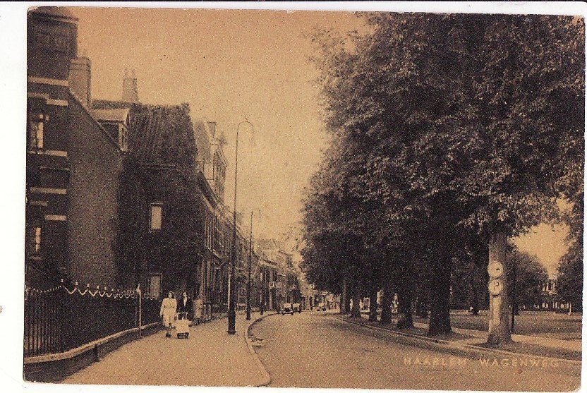Haarlem Wagenweg ca. 1950., Verzamelen, Ophalen, 1940 tot 1960, Ongelopen, Noord-Holland
