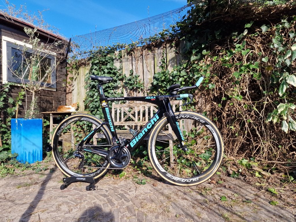 Bianchi Aquila CV Dura Ace Di2 Carbon Racefiets 58 + wielen, Ophalen, Overige typen