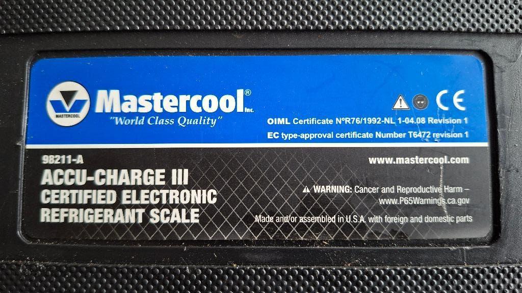 Mastercool 98211-A Digitale weegschaal oa airco koelmiddelen, 1 tot 500 gram, ,, 100 kg of meer, Ophalen of Verzenden
