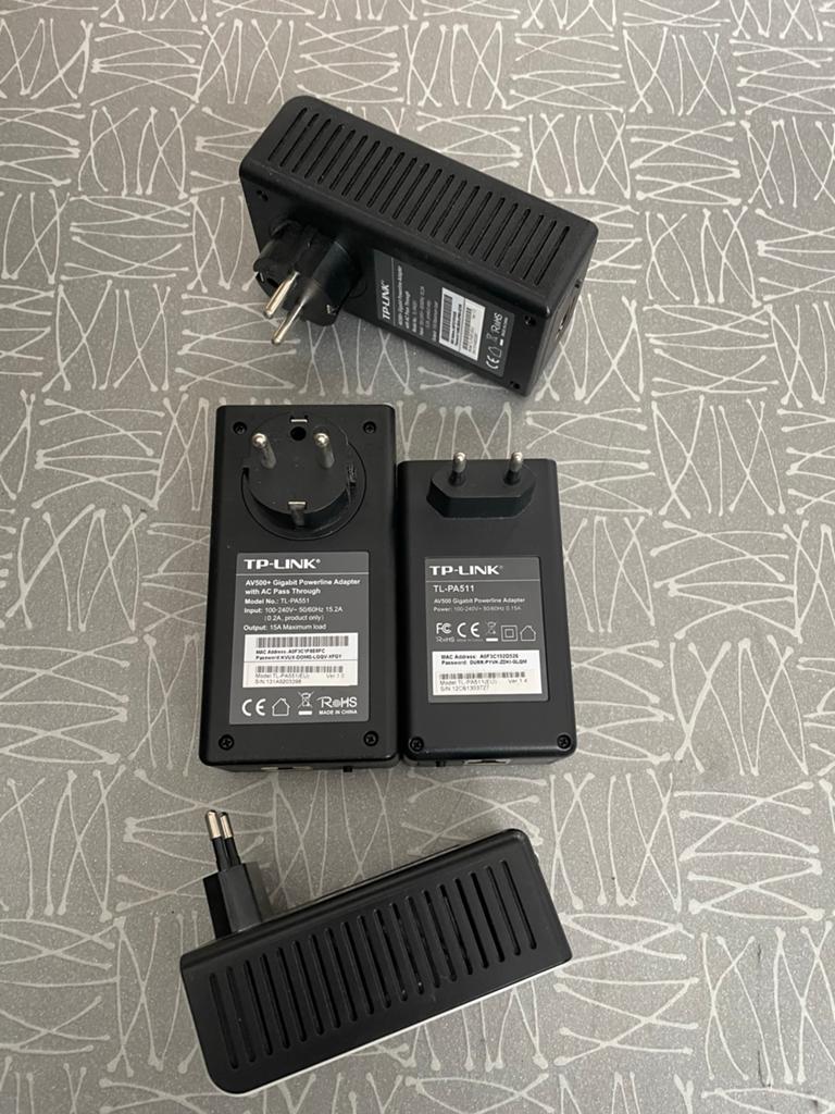 TP-Link Powerline Adapters (4 stuks), Computers en Software, Powerlines, Gebruikt, Ophalen