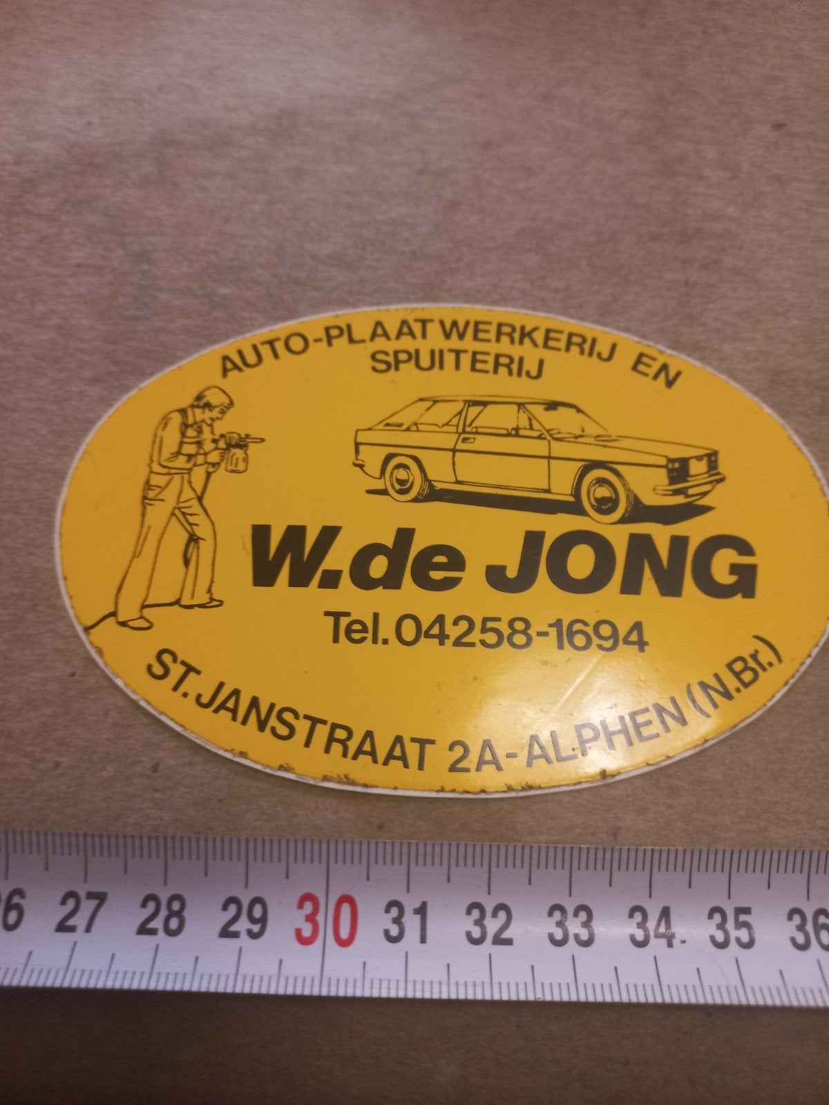 W de jong plaatwerken auto spuiterij alphen, Ophalen of Verzenden, Zo goed als nieuw