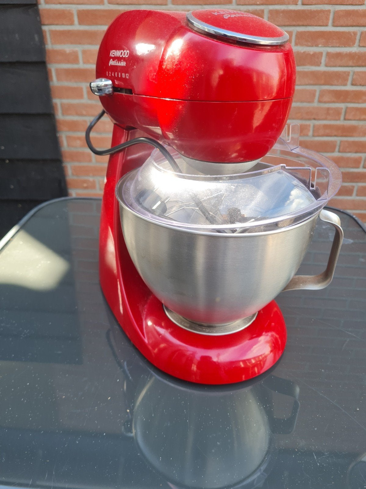 Kenwood Patissier Keukenmachine Rood met accessoires, 4 liter of meer, Ophalen of Verzenden, Zo goed als nieuw, 3 snelheden of meer