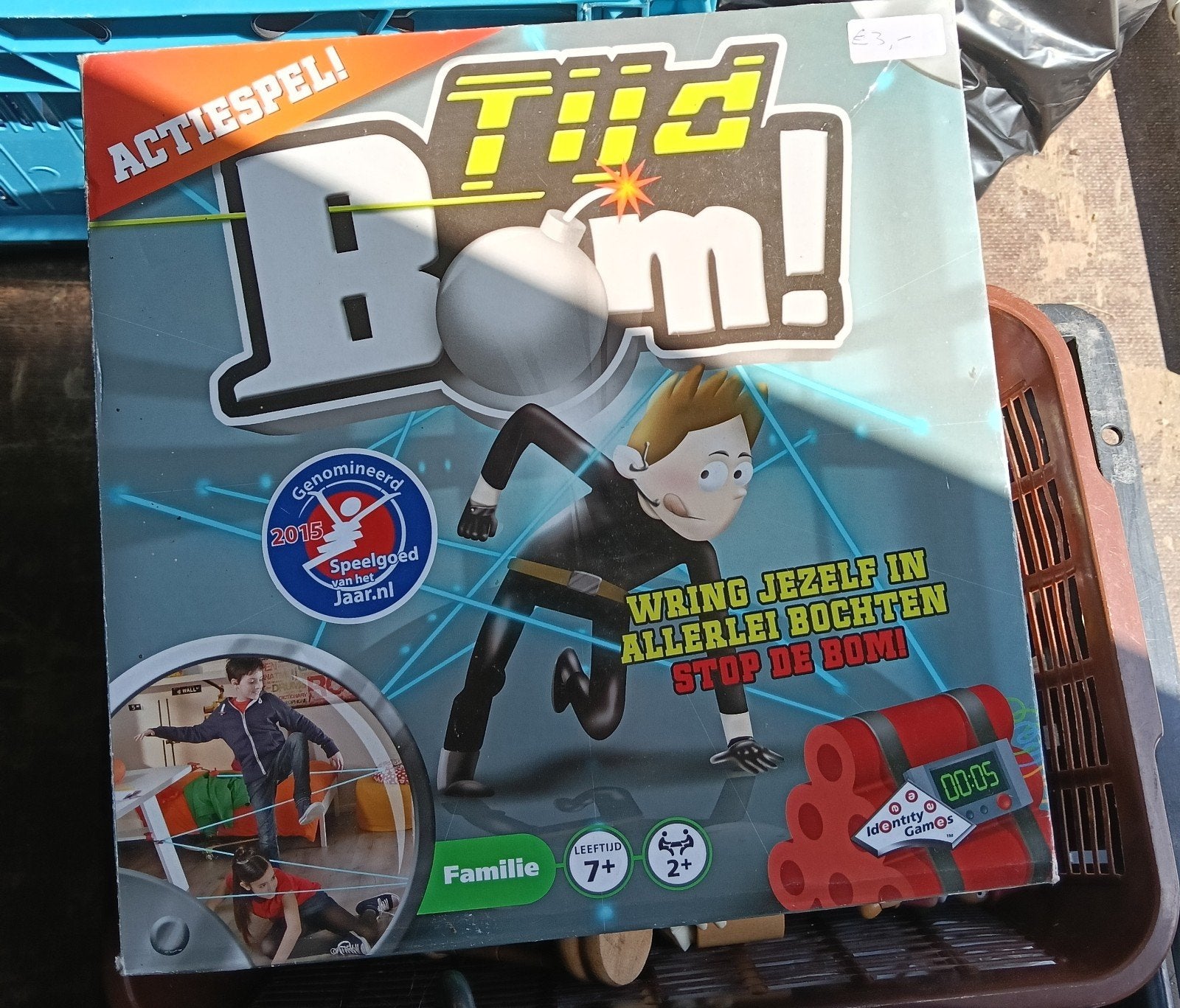 Tijd Bom! Actiespel - Genomineerd Speelgoed van het Jaar, Vijf spelers of meer, Ophalen of Verzenden, Gebruikt, Identity Games