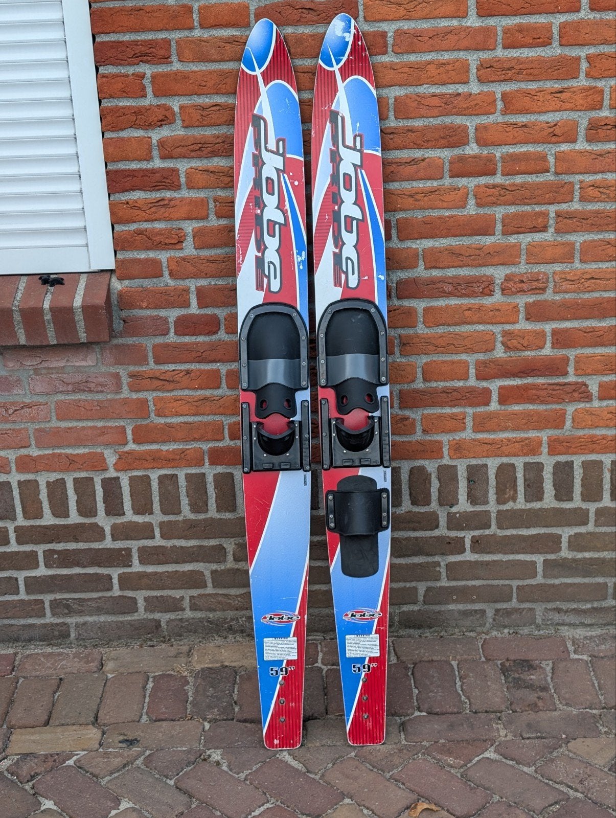 Jobe waterski's - 59 inch, Watersport en Boten, Waterski's, Ophalen, Gebruikt, 130 tot 160 cm, Waterski's
