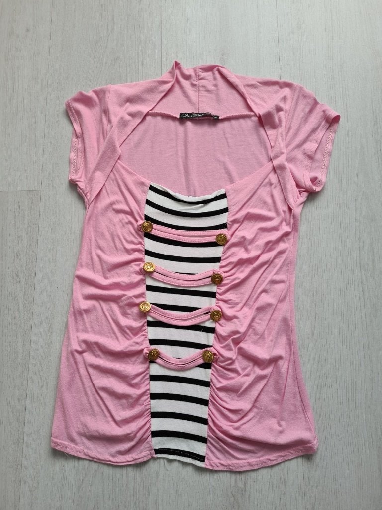 Rose Top Maar S/M, Ophalen of Verzenden, Zo goed als nieuw, Roze, Zonder mouw