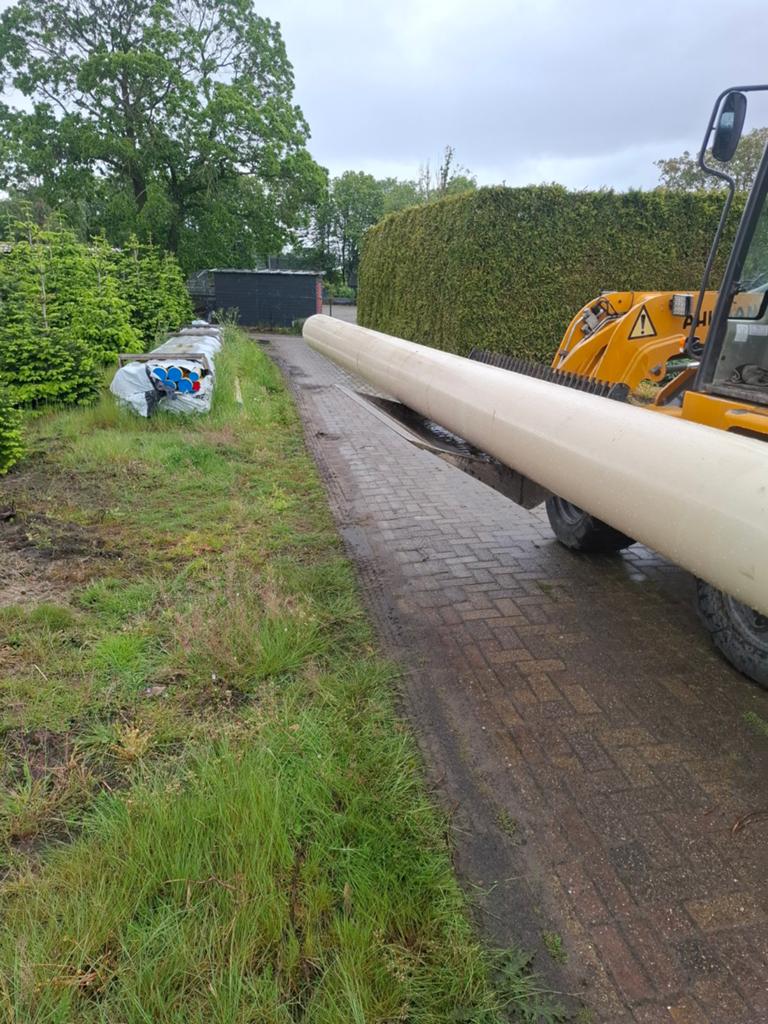 Dikwandige pvc buis 400 mm, Doe-het-zelf en Verbouw, Buizen en Afvoer, Ophalen, Gebruikt, Pvc, 6 meter of meer