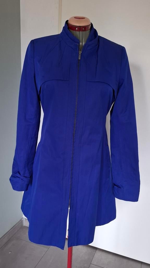 Mart Visser mantel jas trenchcoat blauw maat 42 izgs, Maat 42/44 (L), Ophalen of Verzenden, Zo goed als nieuw, Mart Visser