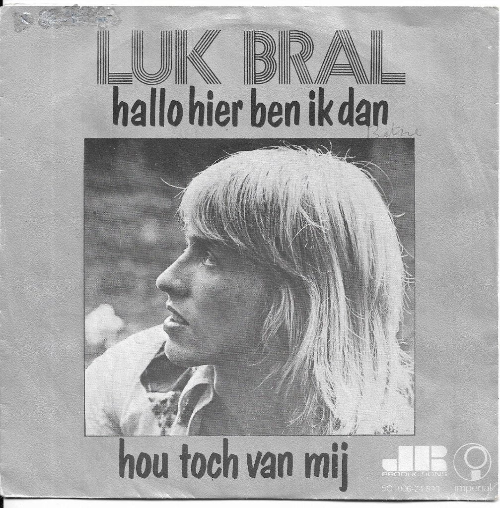 Luk Bral, 7 inch, Ophalen of Verzenden, Zo goed als nieuw, Beschermende buitenhoes