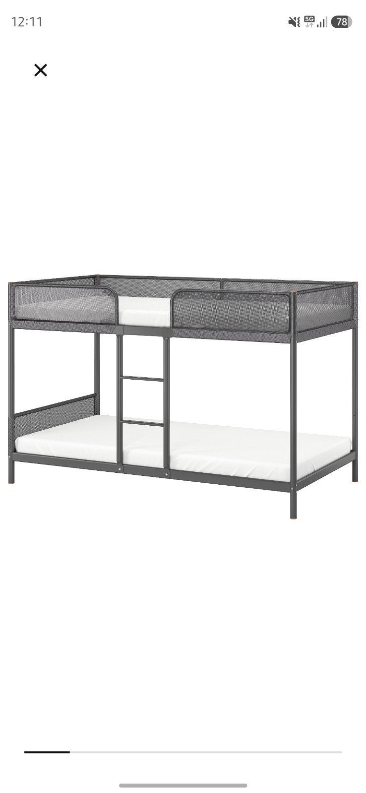 IKEA stapelbed, Huis en Inrichting, Slaapkamer | Stapelbedden en Hoogslapers, Ophalen, 90 cm, Tweepersoons, Zo goed als nieuw